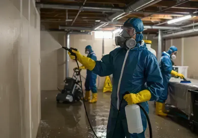 Basement Sanitization and Antimicrobial Treatment process in Kimberly, ID